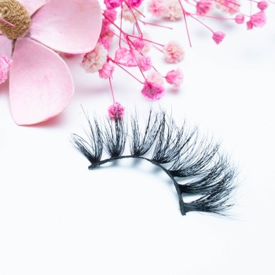 High Quality Eyelashes Oem Factory Wholesale 22MM 100% Mink Fur Natural Real Fur 3d Mink Eyelashes