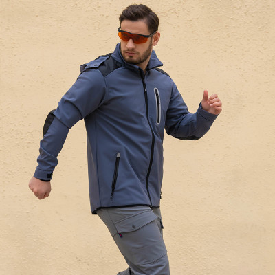 OEM Supply safety softshell jacket Men's Jacket Windproof Durable workwear jacket