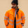 OEM Supply safety hivis softshell jacket Men's Jacket fluorescent orange workwear jacket