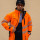 OEM Supply safety hivis softshell jacket Men's Jacket fluorescent orange workwear jacket