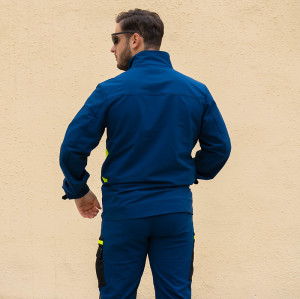 Factory Supply Men's 4 Way Stretch Workwear Jacket Men's Jacket Blue Color for Working and Casual