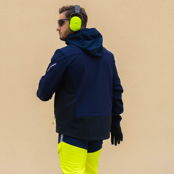 OEM Supply SoftShell industrial softshell Men's Jacket Windproof Breathable workwear jacket