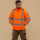 Fluorescent Orange Reflective Safety Jacket industrial workwear Hi-Vis jacket for man custom clothes factory