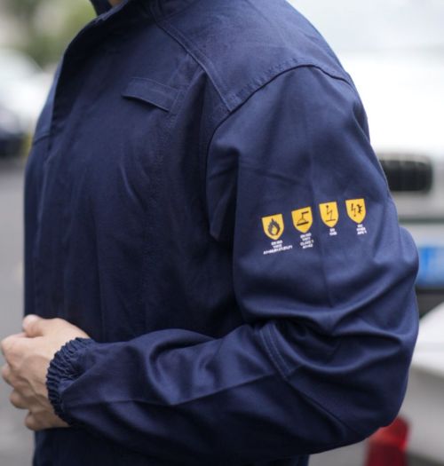 Customized Flame Retardant Workwear Blue Flame Retardent Coverall