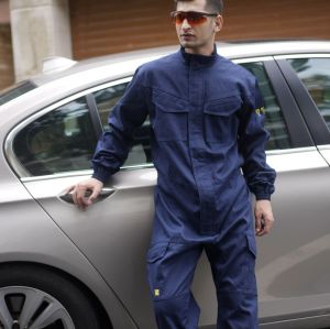 Customized Flame Retardant Workwear Blue Flame Retardent Coverall