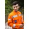 Factory Hi-vis Flame Retardant Coverall Orange with Reflective Tape Fr Overall for Men