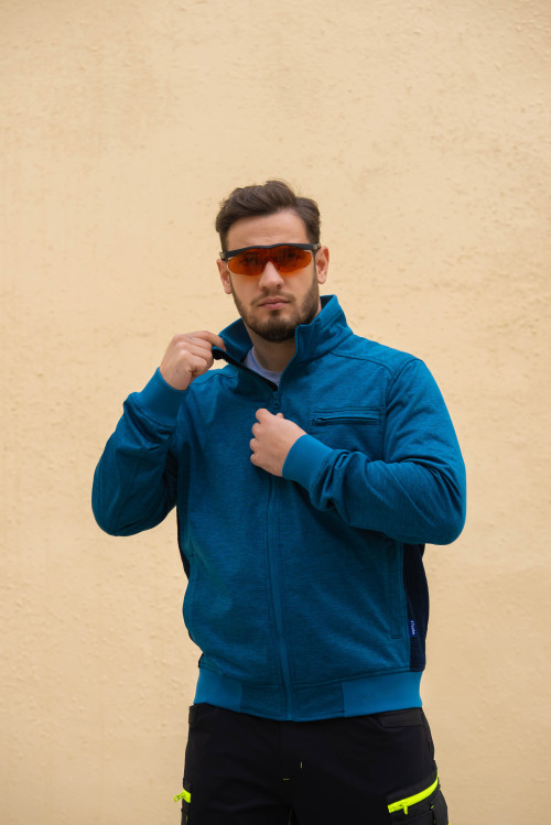 Factory Supply Men's 4 Way Stretch Workwear Jacket Men's Jacket Blue Color for Outdoor