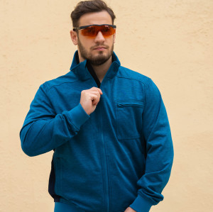 Factory Supply Men's 4 Way Stretch Workwear Jacket Men's Jacket Blue Color for Outdoor