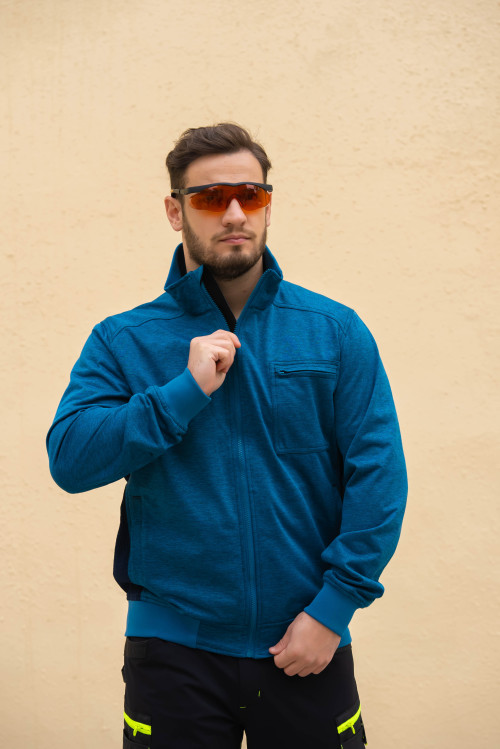 Factory Supply Men's 4 Way Stretch Workwear Jacket Men's Jacket Blue Color for Outdoor