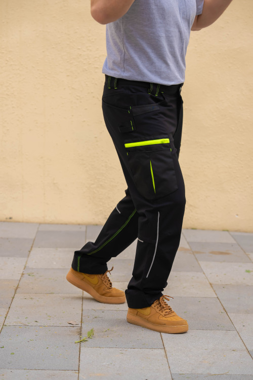 Factory Supply Men's 4 Way Stretch Work pants with stretch fabric flexible stretch work trousers quick dry trousers