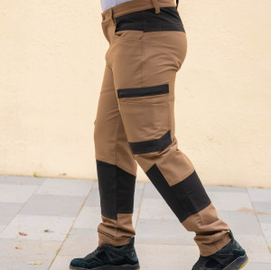 Factory Supply Men's 4 Way stretch cargo work pants with stretch fabric flexible stretch work trousers quick dry trousers