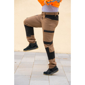 Pantalones cargo de trabajo para hombre Factory Supply, elásticos en 4 direcciones, con tejido elástico, pantalones de trabajo flexibles y de secado rápido.