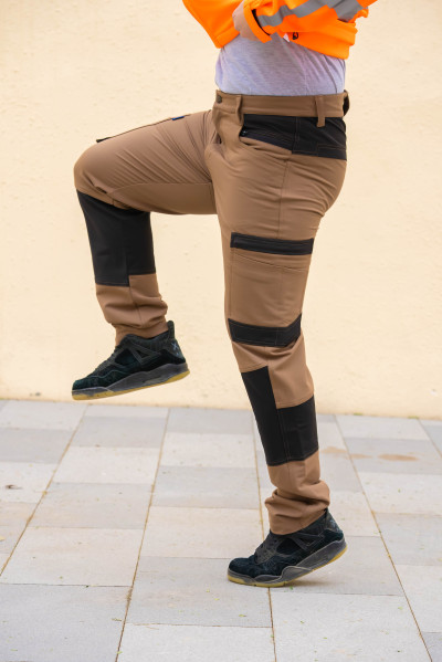 Factory Supply Men's 4 Way stretch cargo work pants with stretch fabric flexible stretch work trousers quick dry trousers
