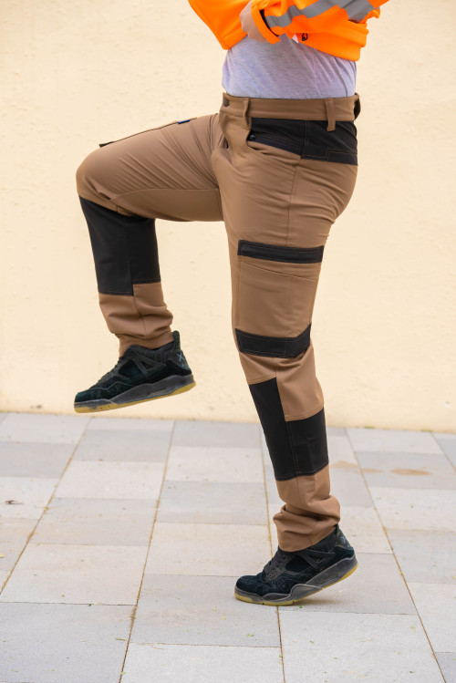 Factory Supply Men's 4 Way stretch cargo work pants with stretch fabric flexible stretch work trousers quick dry trousers
