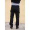 Black Men's 4 Way stretch cargo work pants with stretch fabric flexible stretch work trousers quick dry trousers