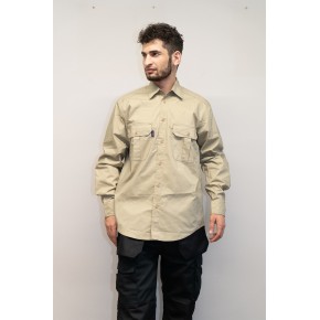 TC Twill Work shirts for menr Breathable work shirts Custom logo workwear