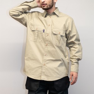 TC Twill Work shirts for menr Breathable work shirts Custom logo workwear