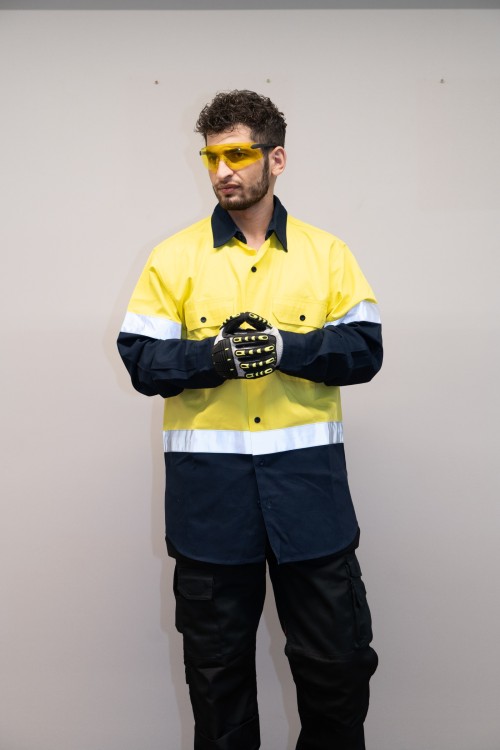 OEM Men Safety work shirts Workwear Industrial work shirts