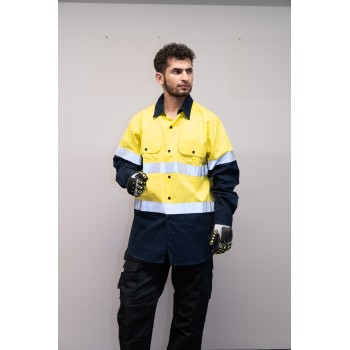 OEM Men Safety work shirts Workwear Industrial work shirts