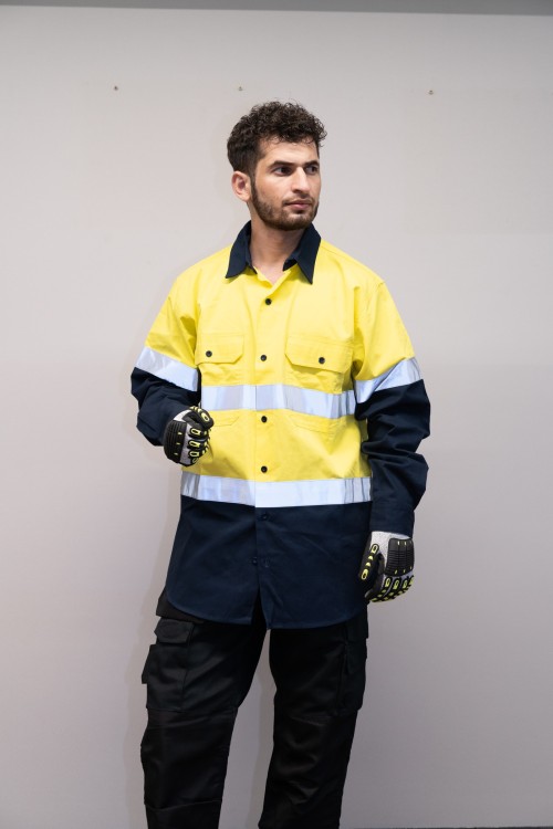 OEM Men Safety work shirts Workwear Industrial work shirts