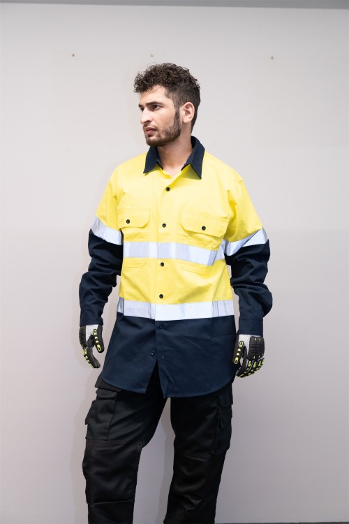 OEM Men Safety work shirts Workwear Industrial work shirts