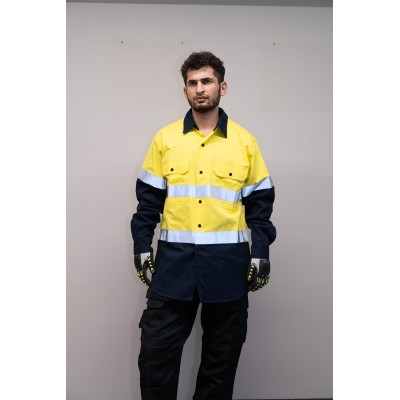 OEM Men Safety work shirts Workwear Industrial work shirts