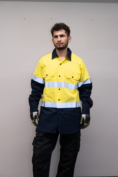 OEM Men Safety work shirts Workwear Industrial work shirts