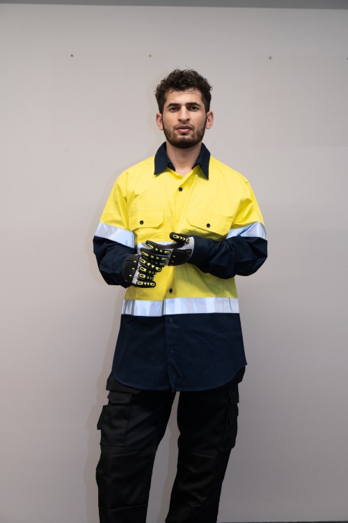 OEM Men Safety work shirts Workwear Industrial work shirts