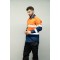 OEM Men Safety work shirts with reflective tape Orange color Workwear Industrial work shirts