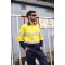OEM Men Safety work shirts with reflective tape yellow color High visibility work shirts
