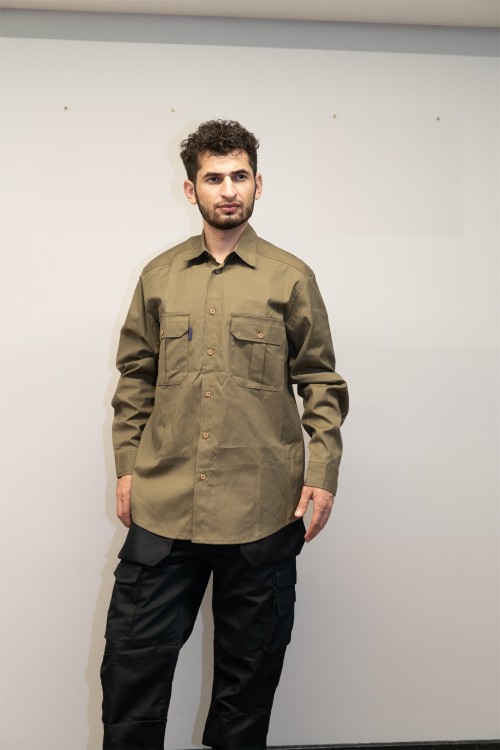 OEM Men custom work shirts for men Breathable work shirts