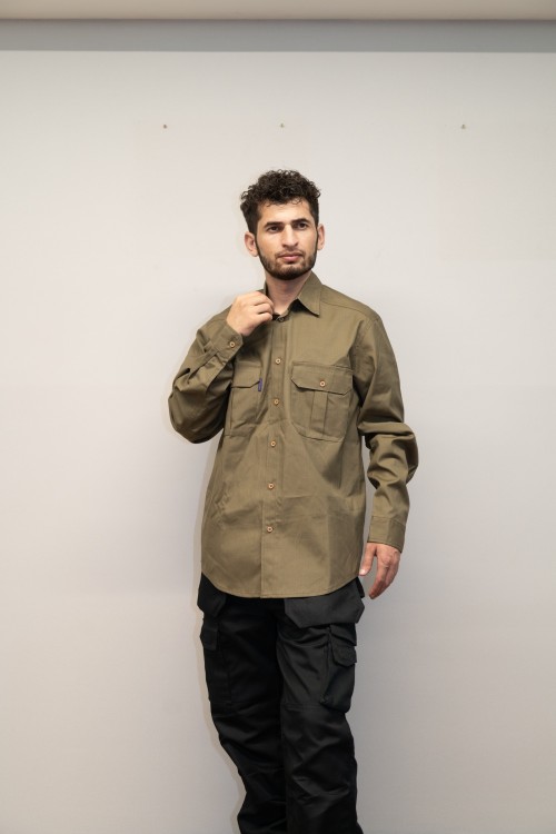 OEM Men custom work shirts for men Breathable work shirts