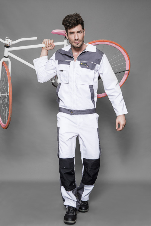 Customized Paint Worker Workwear Jacket Multi Pockets Work Jacket for Industrial  Men Work Clothes