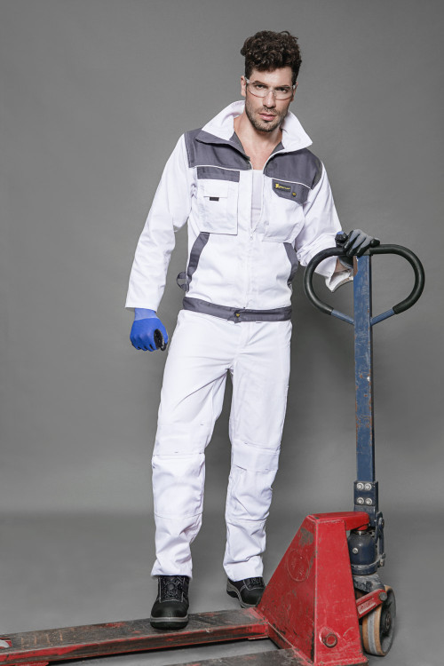 Customized Paint Worker Workwear Jacket Multi Pockets Work Jacket for Industrial  Men Work Clothes