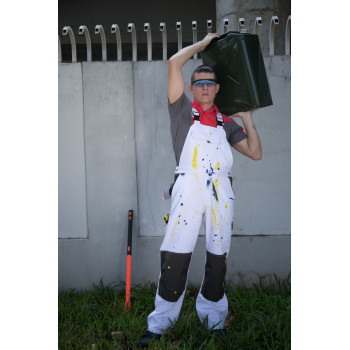 OEM 100% cotton Bib Pants  Multi-pocket Work Trousers Workwear Safety Work Pants for paint worker