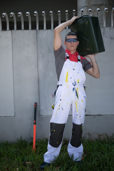 OEM 100% cotton Bib Pants  Multi-pocket Work Trousers Workwear Safety Work Pants for paint worker