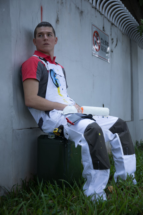 OEM 100% cotton Bib Pants  Multi-pocket Work Trousers Workwear Safety Work Pants for paint worker