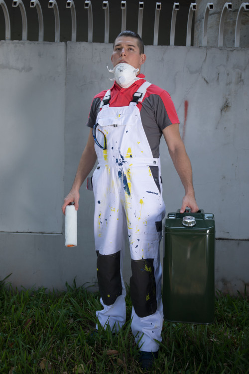 OEM 100% cotton Bib Pants  Multi-pocket Work Trousers Workwear Safety Work Pants for paint worker