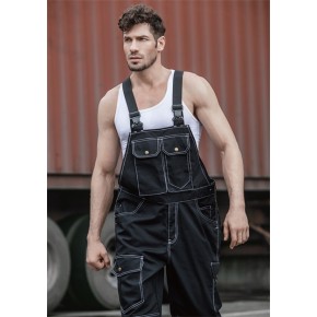 OEM Fashion Bib Pants  Multi-pocket Work Trousers Workwear Safety Work Pants for industry