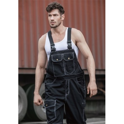 OEM Fashion Bib Pants  Multi-pocket Work Trousers Workwear Safety Work Pants for industry