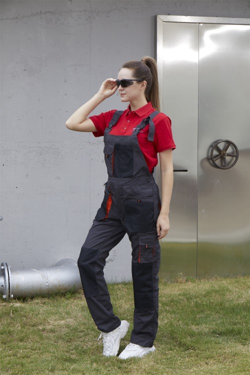 Source Factory OEM T/C Canvas Bib Pants Multi-pocket Work Trousers Workwear Safety Work Pants for work
