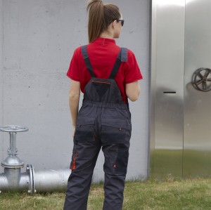 Source Factory OEM T/C Canvas Bib Pants Multi-pocket Work Trousers Workwear Safety Work Pants for work