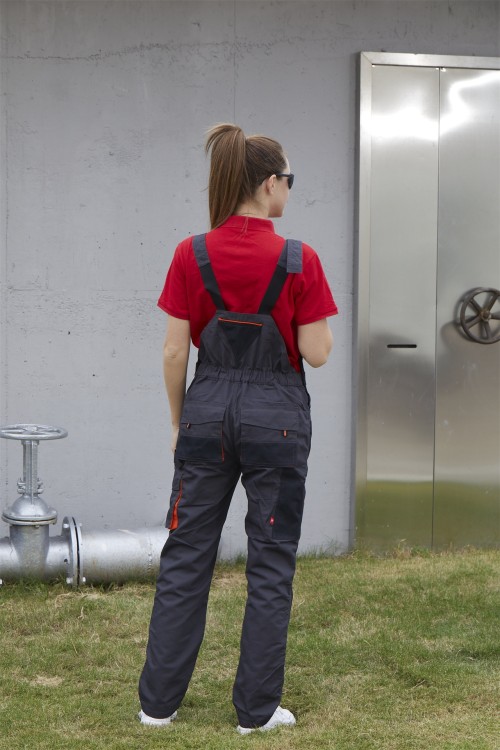 Source Factory OEM T/C Canvas Bib Pants Multi-pocket Work Trousers Workwear Safety Work Pants for work