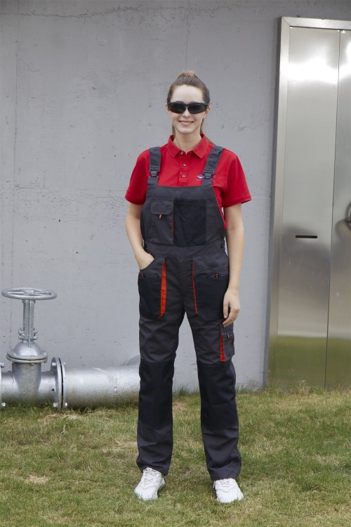 Source Factory OEM T/C Canvas Bib Pants Multi-pocket Work Trousers Workwear Safety Work Pants for work