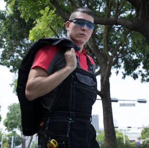 Factory Fashion Bib Pants CVC  Multi-pocket Work Trousers Workwear Safety Work Pants bib overalls to Poland