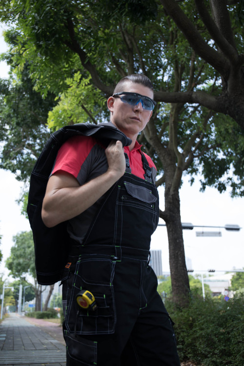 Factory Fashion Bib Pants CVC  Multi-pocket Work Trousers Workwear Safety Work Pants bib overalls to Poland