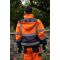 Fluorescent Orange Parka industrial workwear Hi-Vis jacket for man custom garment factory