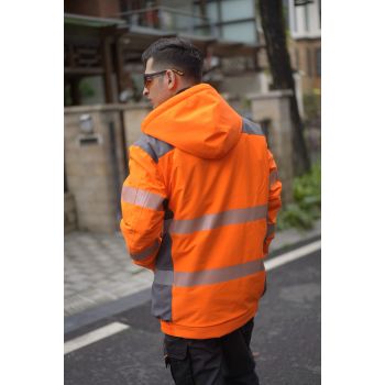 Durable Hi-Vis Safety Jacket Fluorescent Yellow Orange Red EN ISO 20471 Workwear Manufacturer OEM ODM