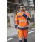 Durable Hi-Vis Safety Jacket Fluorescent Orange EN ISO Workwear Manufacturer OEM