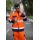 Durable Hi-Vis Safety Jacket Fluorescent Orange EN ISO Workwear Manufacturer OEM